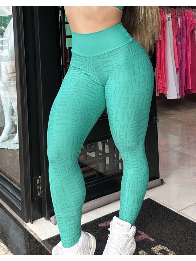 Conjunto Legging Live Verde Trip