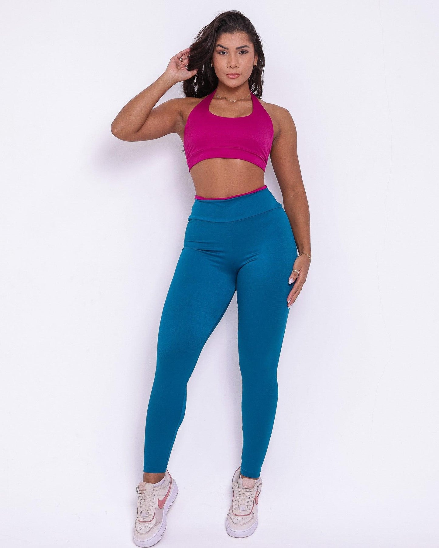 Conjunto Legging Básico Athletic Glow + Top Jhully