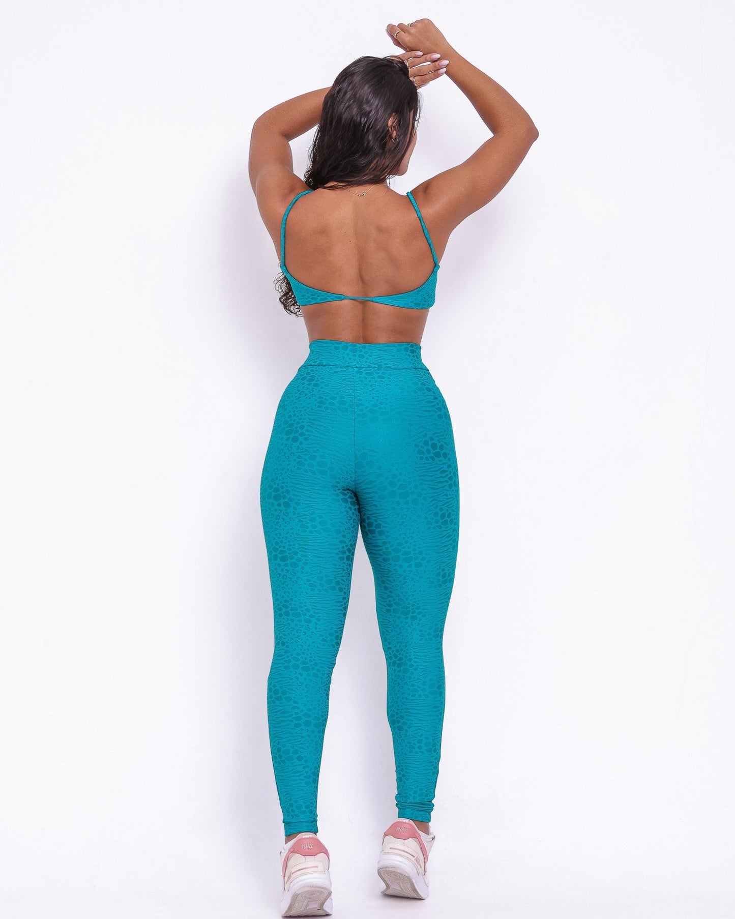 Conjunto Legging Básico Cós Cruzado Feline + Top Ju