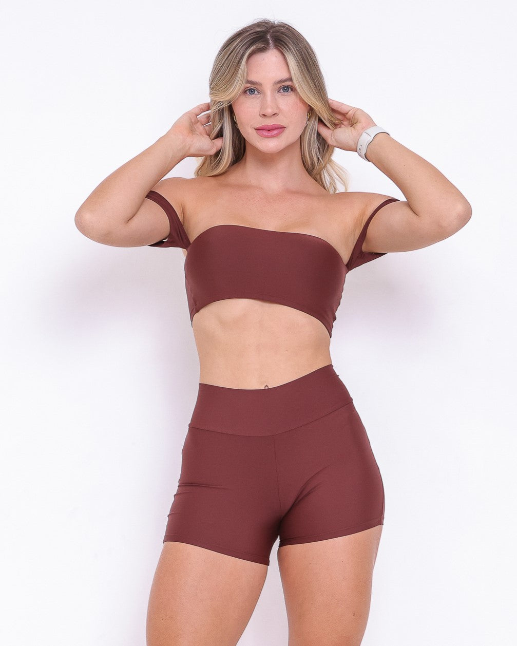 Conjunto Short Básico Curtinho Fluitty + Top Ciganinha