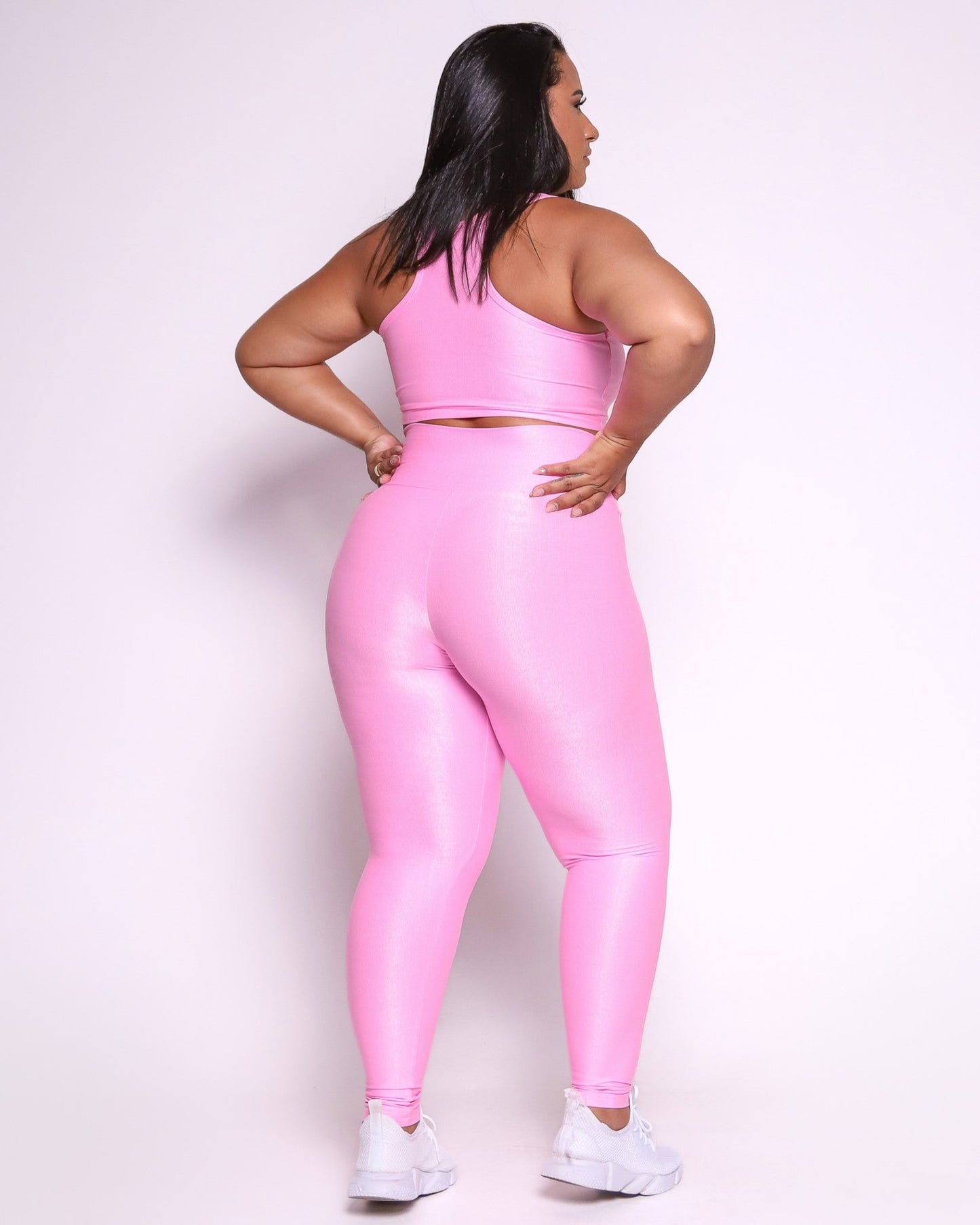 Conjunto Legging Curve Plus Size + Top Nadador (Todas cores)