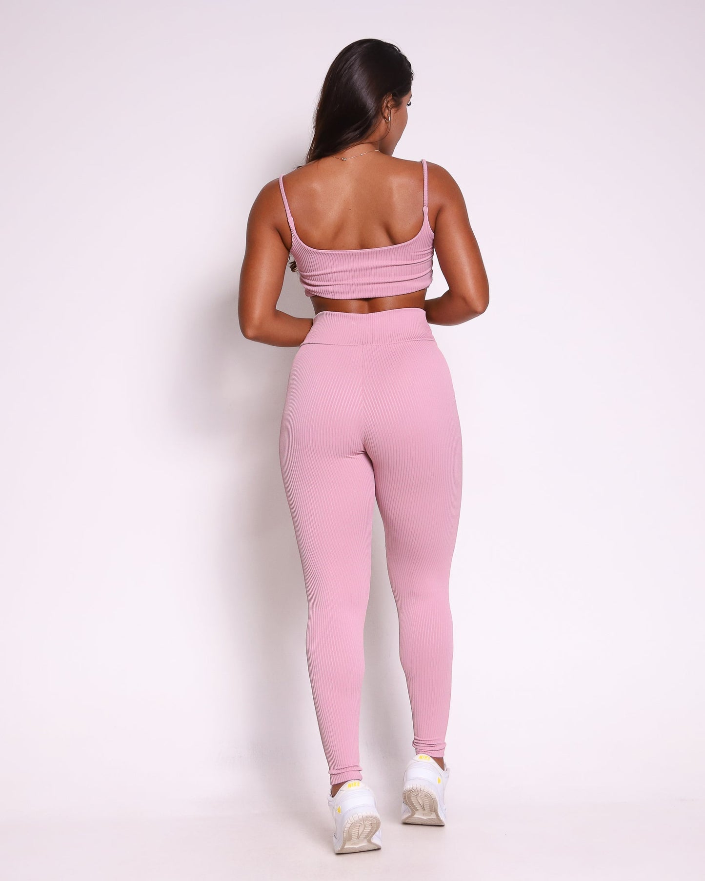 Conjunto Legging Básico Textura Valência + Top Bruna