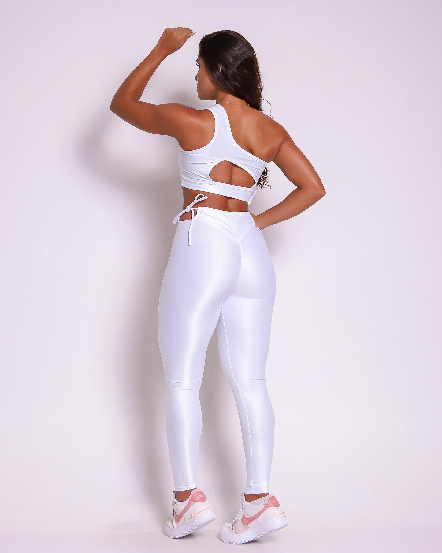 Conjunto Legging Empina Bumbum Vivo Cós Ajuste Compressão + Top Paloma