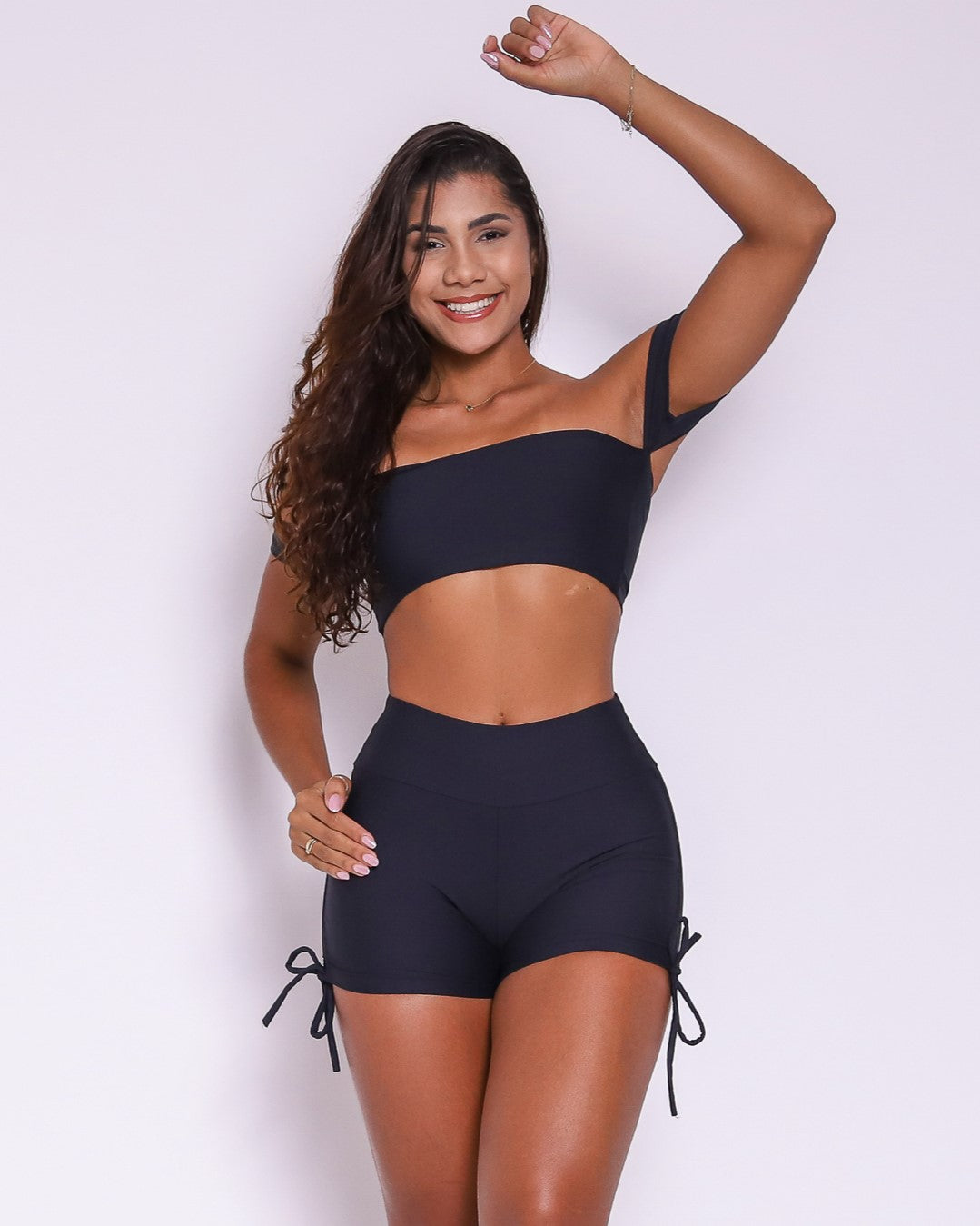 Conjunto Short Básico Cross Light + Top Ciganinha