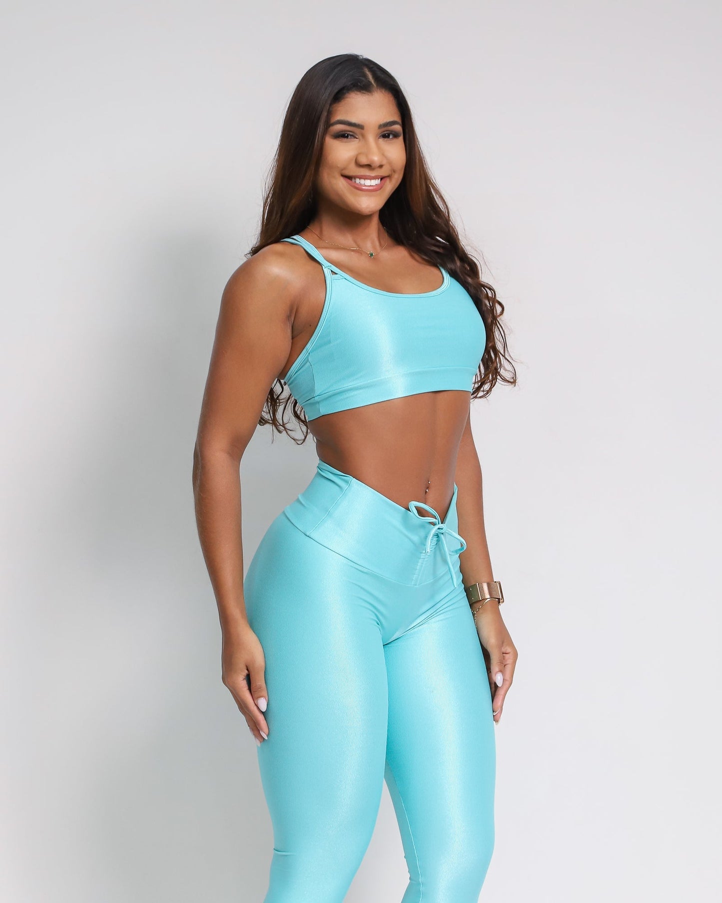 Conjunto Legging Empina Bumbum Compressão + Top Lu