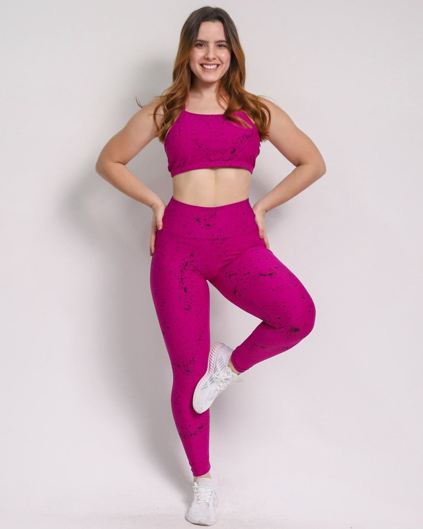 Conjunto Legging Básico Estampa + Top Paula